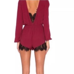 Lovers and Friends lace romper